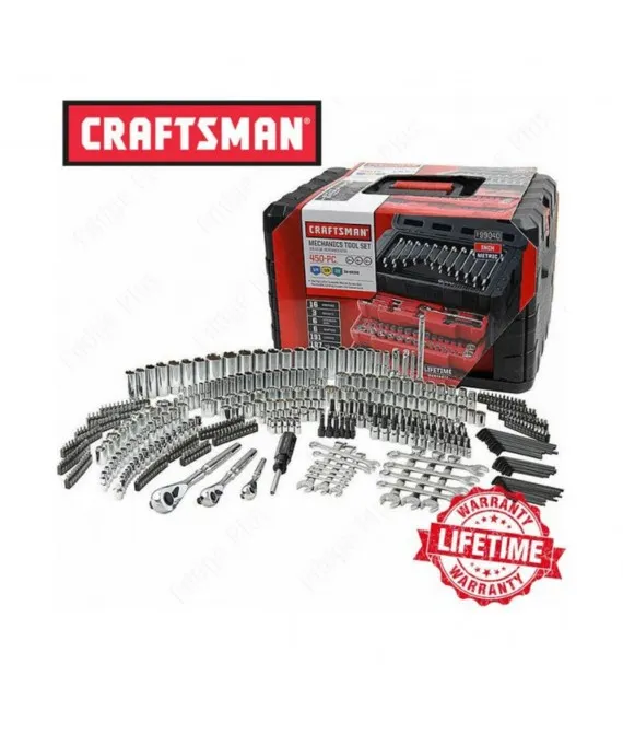 Craftsman 450-Piece Ratchet Socket Hand Wrench Mechanics Toolset