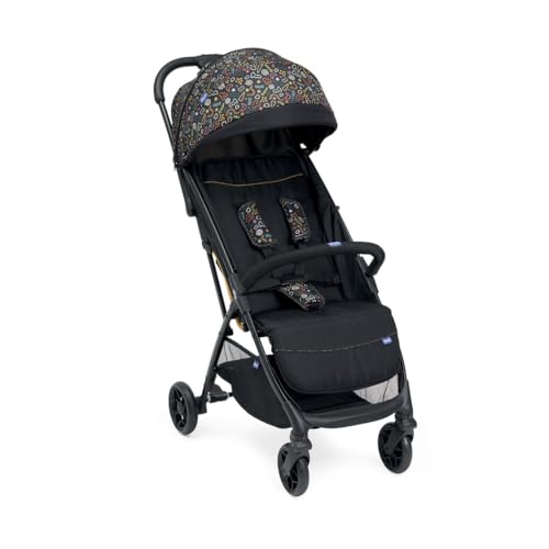 Chicco, Glee, Passeggino 0  Mesi 22 Kg, con Chiusura Automatica e Compatta, Capotte Estensibile con Trattamenti UV50  Antipioggia, Schienale Reclinabile e Regolabile, Poggiagambe : Prima infanzia