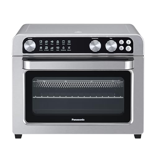 Panasonic Air Fryer Toaster Oven Combo with 11 Preset Cooking Functions, FlashXpress with Double Infrared Heating, Temperature Control Dial, PFAS Free, 1800W   NB G211P: Home & Kitchen