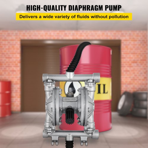 Luftbetriebene Doppelmembranpumpe 12 GPM mit 1/2 Zoll Einlass und Auslass