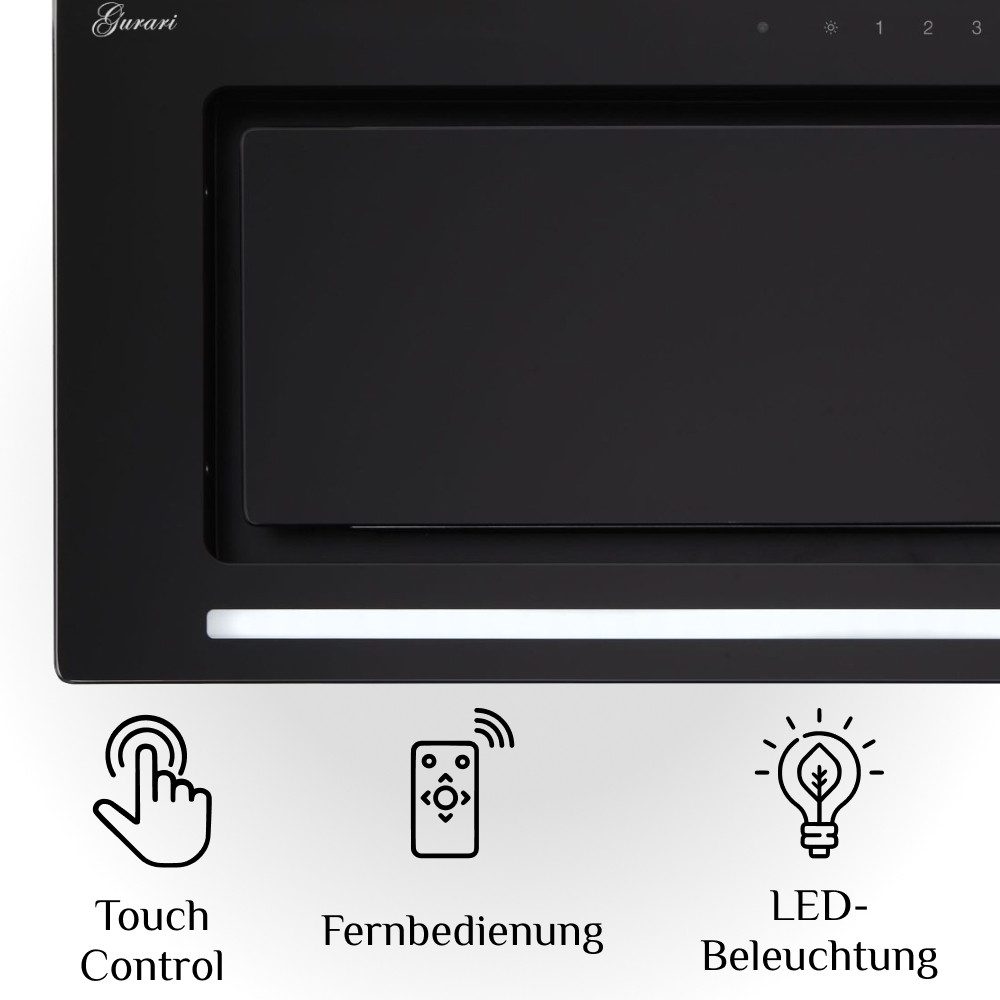 Deckenhaube GCH E 217 BL 90 PRIME N+Umluftset/