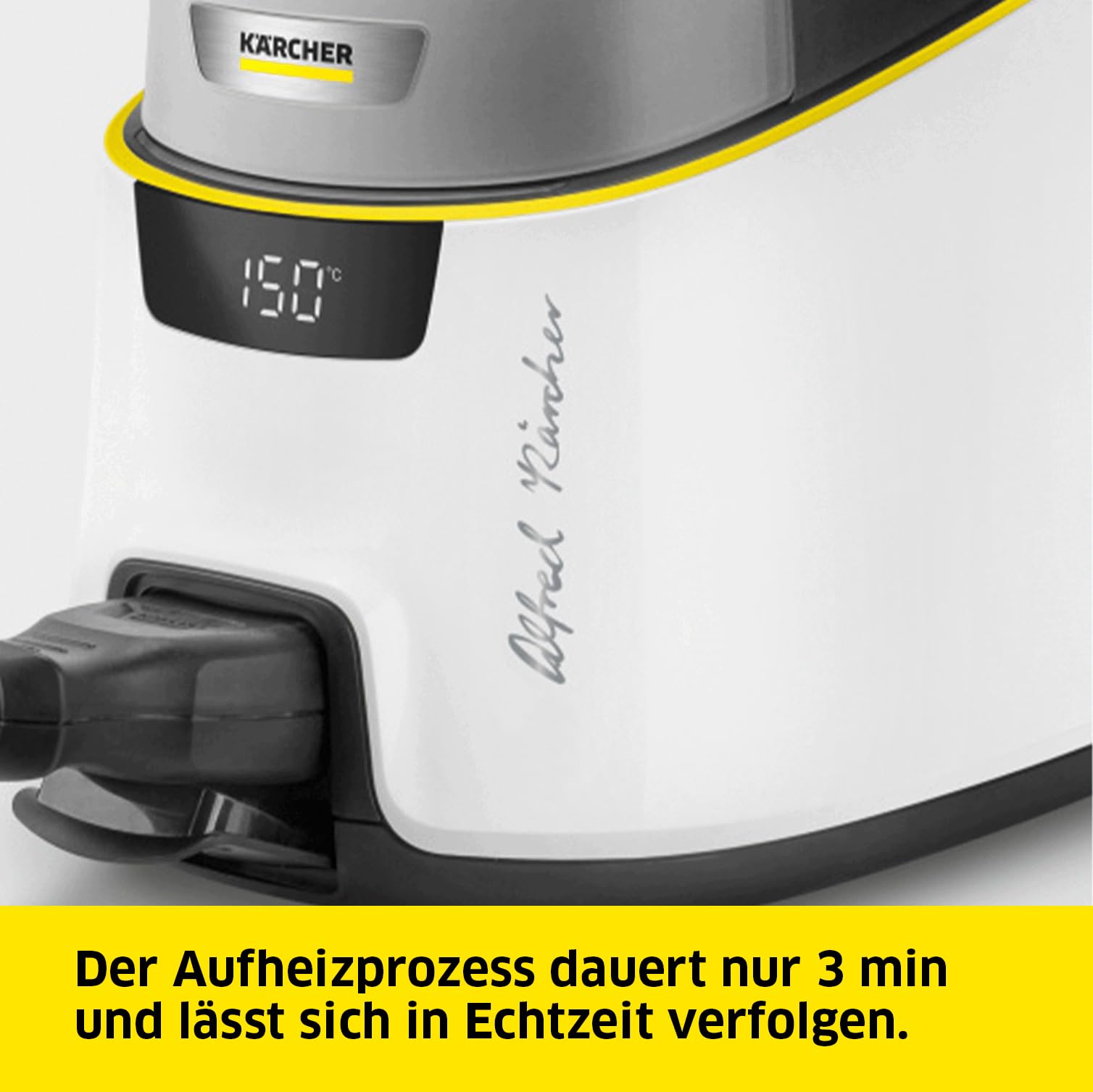 Dampfreiniger SC 5 Deluxe Signature Line Dampfdruck 4 bar VapoHydro-Funktion abnehmbarer Tank Kindersicherung Teppichgleiter