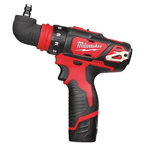 Milwaukee M12BDDXKIT 202C M12 4 in 1 Drill Driver Kit (2 batterie agli ioni di litio da 2,0 ah, caricabatterie, mandrino da 10 mm e testine extra) : Fai da te