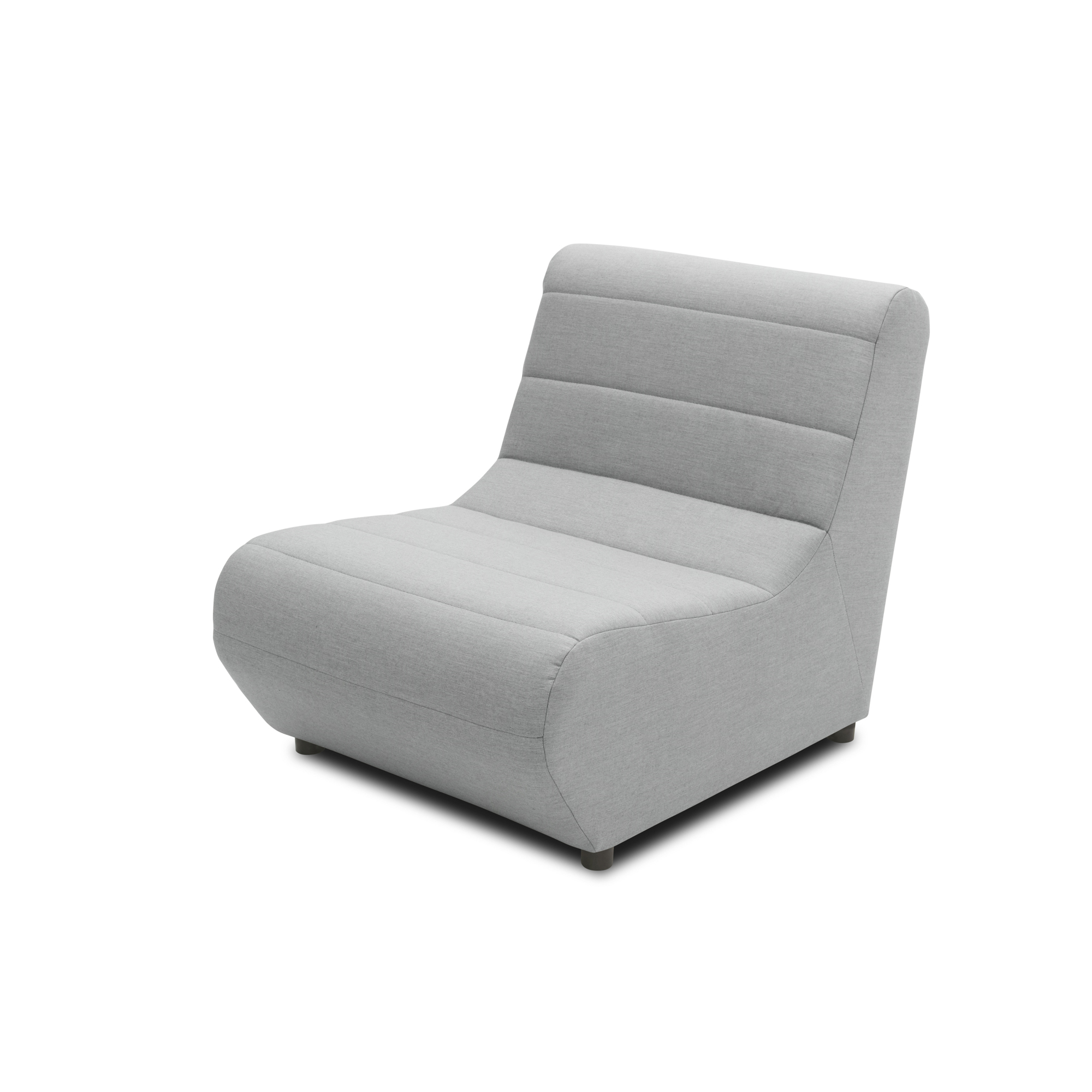 Outdoor Sofa 300 002 Sessel Element, Gartenmöbel, Couch, Gartensofa, silber, 73 x 102 x 80 cm