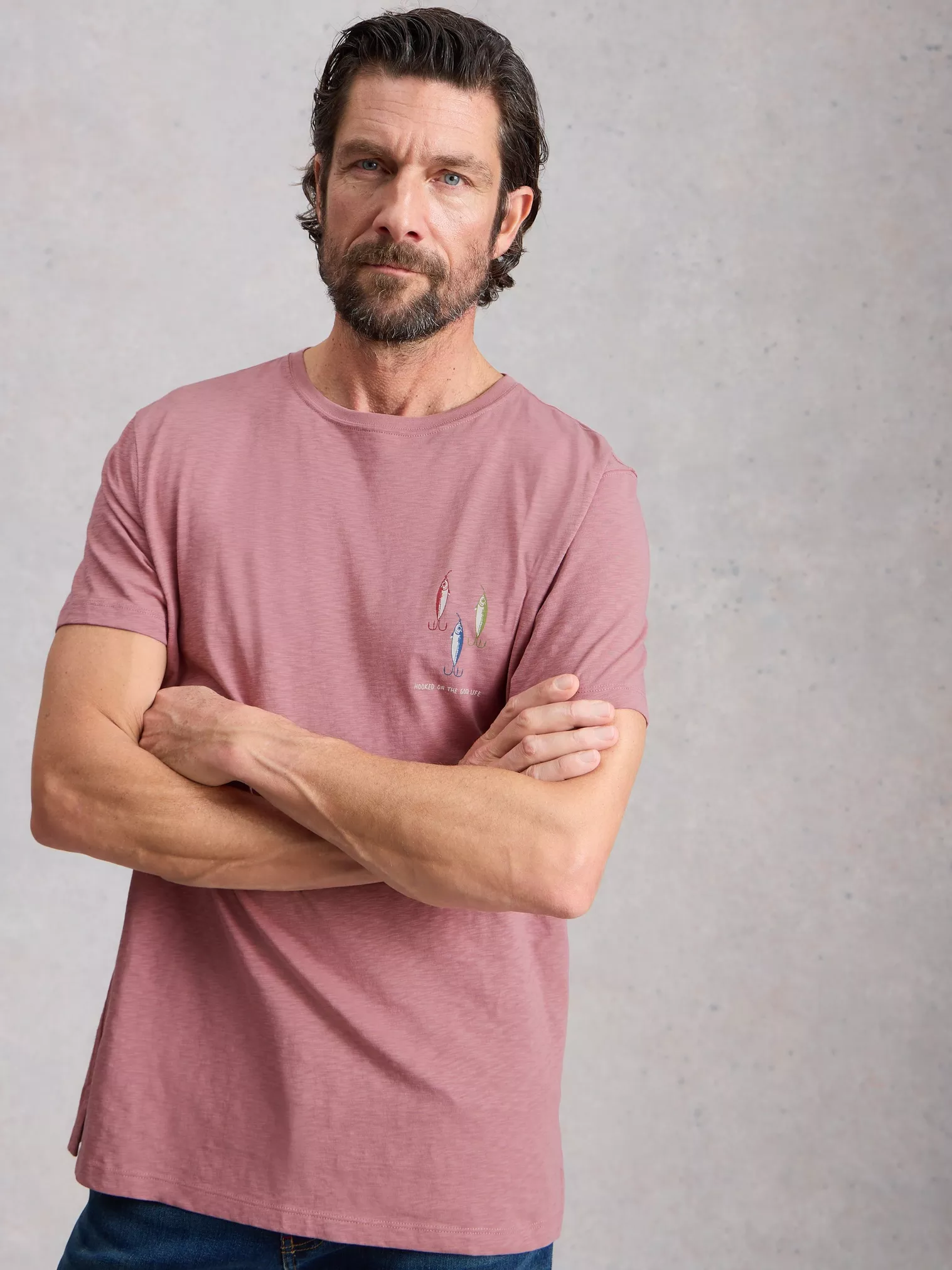 White Stuff Abersoch Hook Graphic T-Shirt