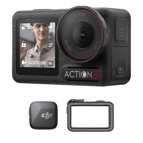 DJI Osmo Action 5 Pro Combo Standard Vlog (Mic Mini), action cam 4K ottimo per vlogger con trasmettitore Mic Mini, mini action cam Con sensore 1/1.3″, batteria 4h, due touchscreen OLED : Amazon.it: Elettronica