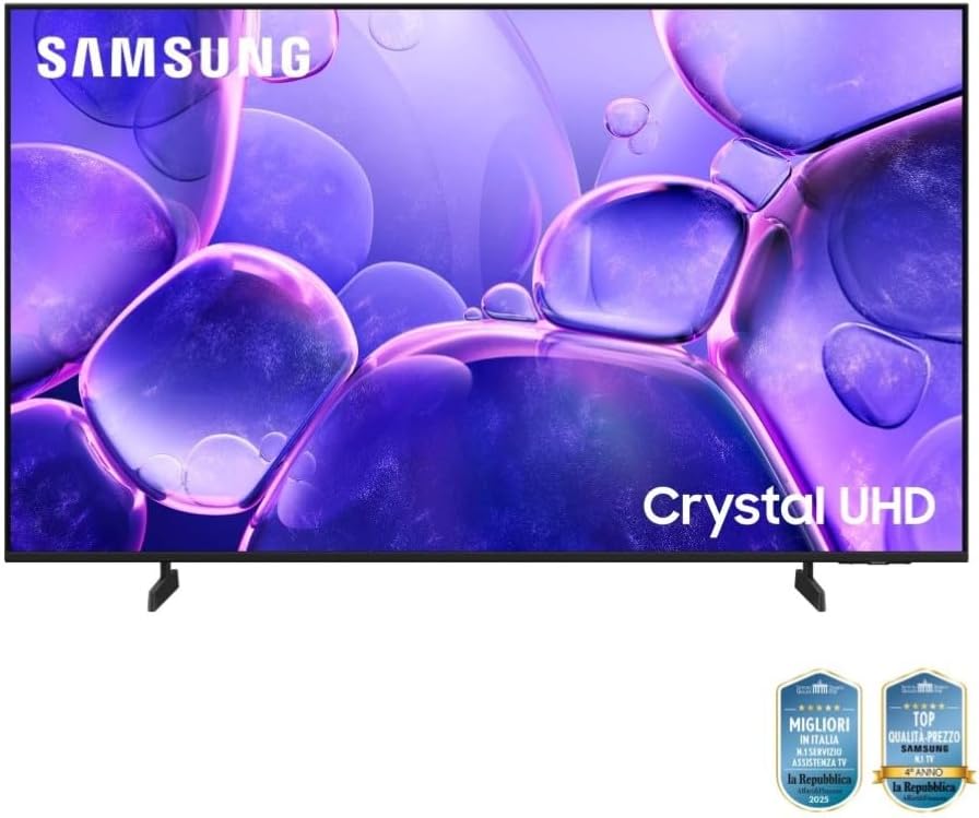 Crystal UHD 4K Smart TV 50'' UE50U8090FUXZT, Crystal 4K Processor, HDR, Smart Experience, OTS Lite & Adaptive Sound, Metal Stream Design, 2025