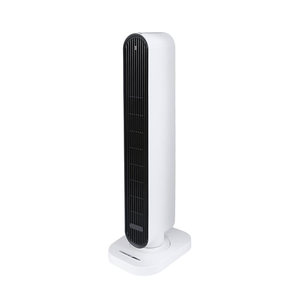 Simple Deluxe 1500W Electric Space Heater, White, 4 Heat Modes, Auto Off, Remote Control, Overheat Protection, Indoor Use