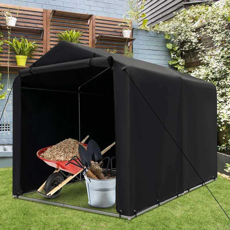Eletriclife 7 x 5.2 FT Outdoor Bike Storage Tent with Waterproof Cover