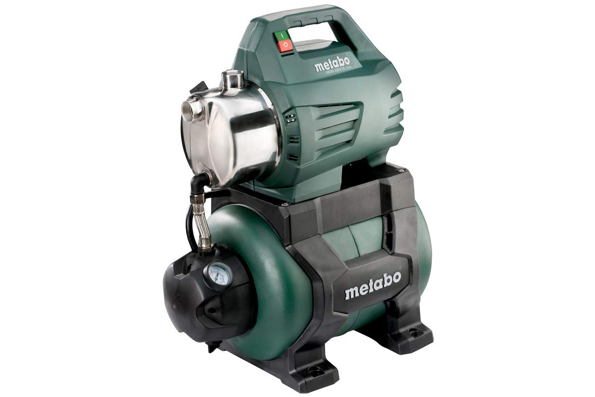 Hauswasserwerk HWW 4500/25 Inox mit 4500 l/h Förderleistung, 48 m Förderhöhe und 24 l Druckkessel