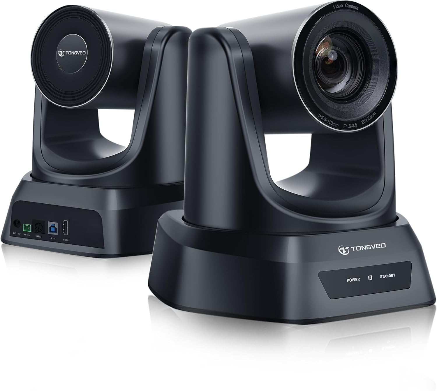 TONGVEO Telecamera PTZ HDMI 20X Zoom Ottico, Chiesa Live Streaming USB 1080P 60fps Telecamera per Servizi Religiosi Conferenze Online, funziona con Zoom, Skype OBS Facile da Impostare
