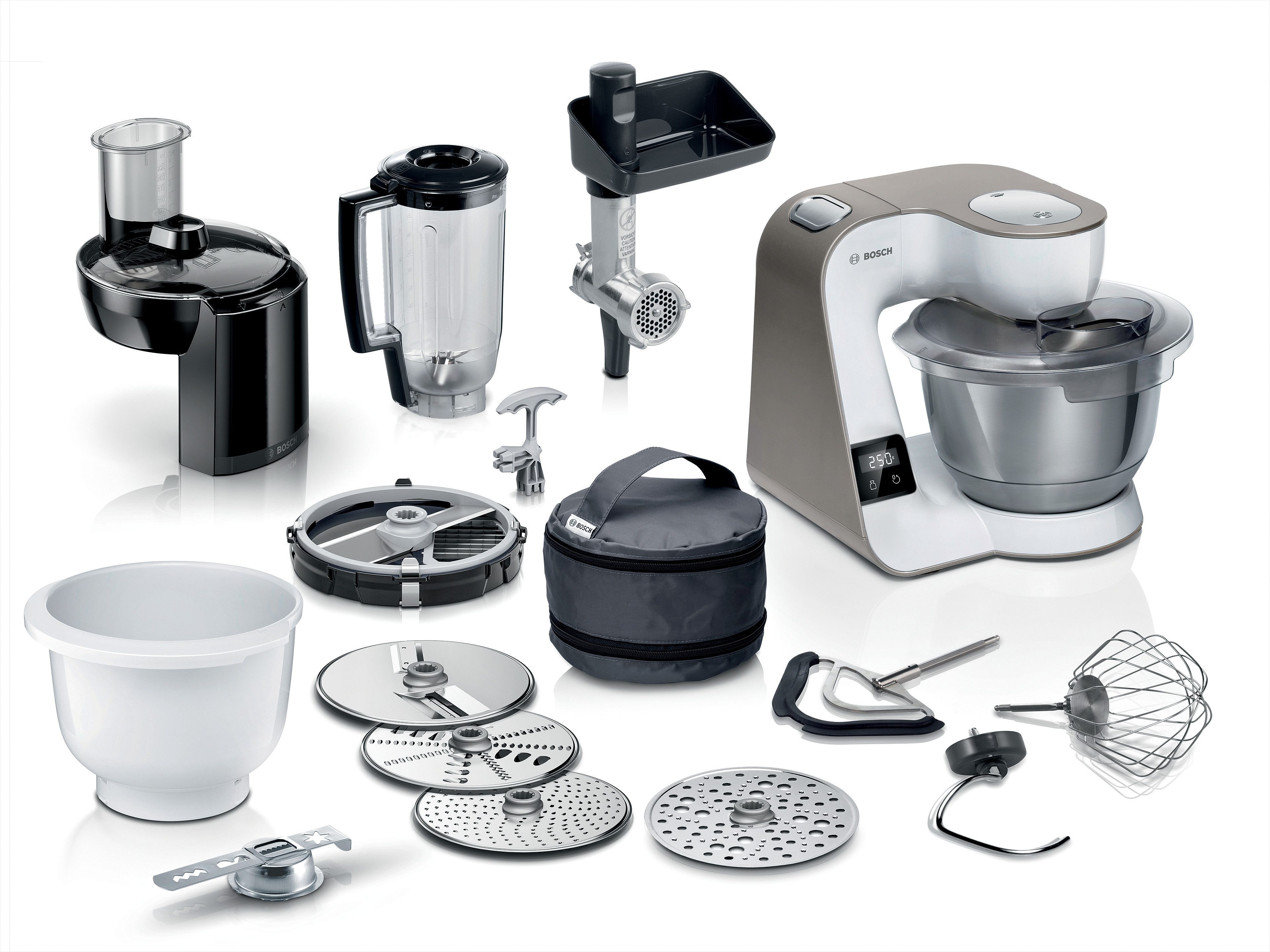 Küchenmaschine Serie 4 MUM5XL74, integrierte Waage, Edelstahlschüssel, Mixer, Weiß