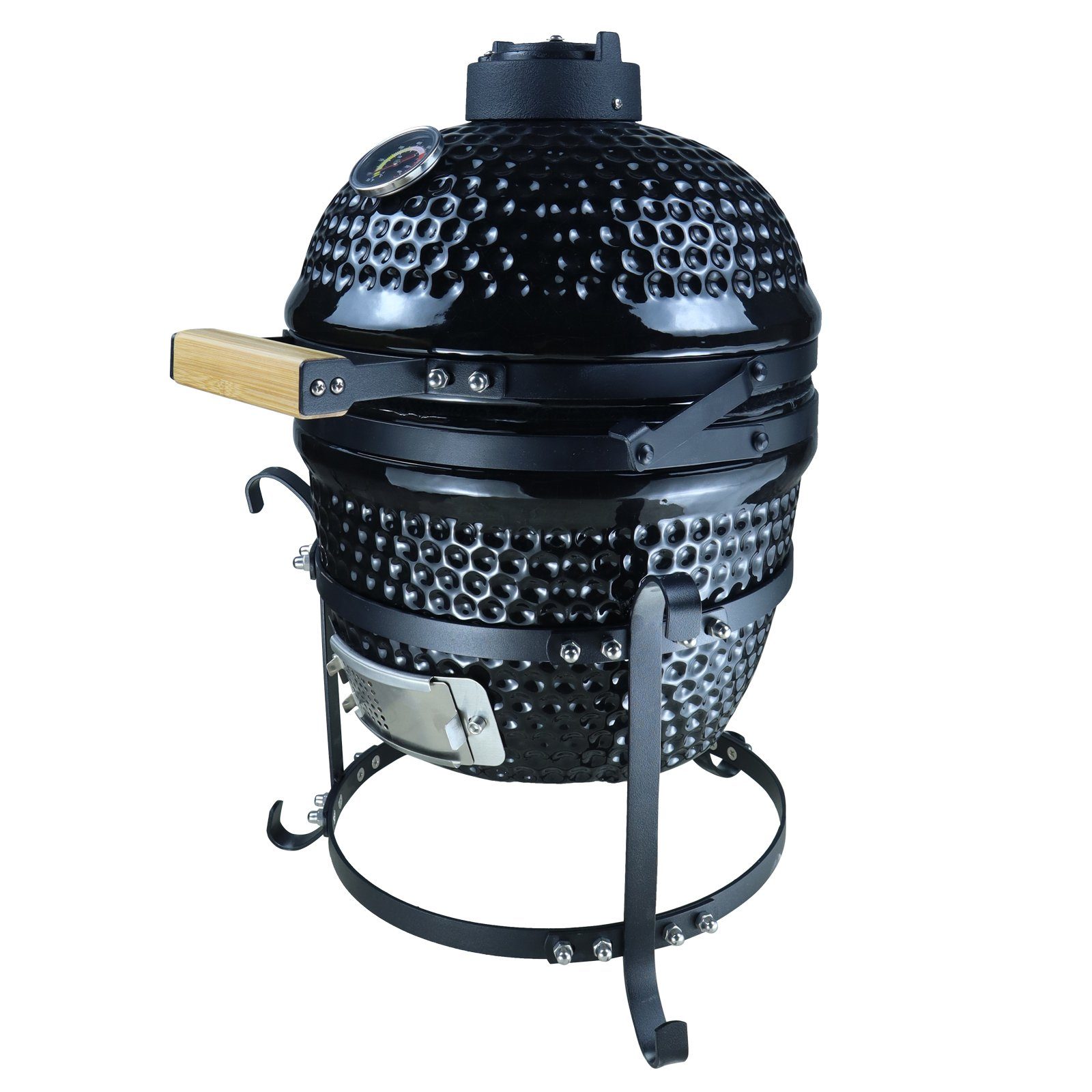 Tischgrill Holzkohlengrill mit abschließbaren Deckel