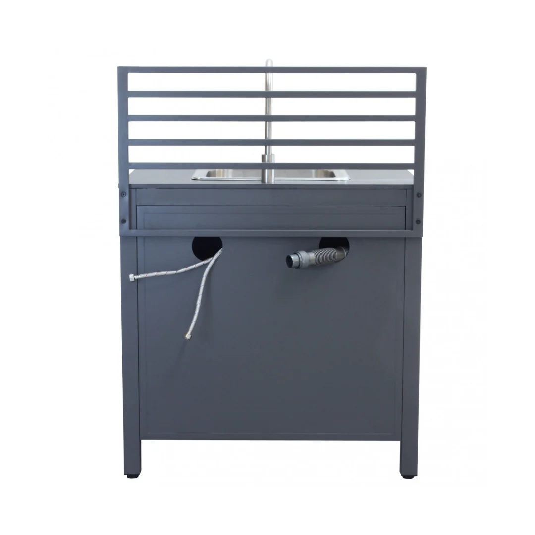 Modulo con lavandino per cucina da giardino