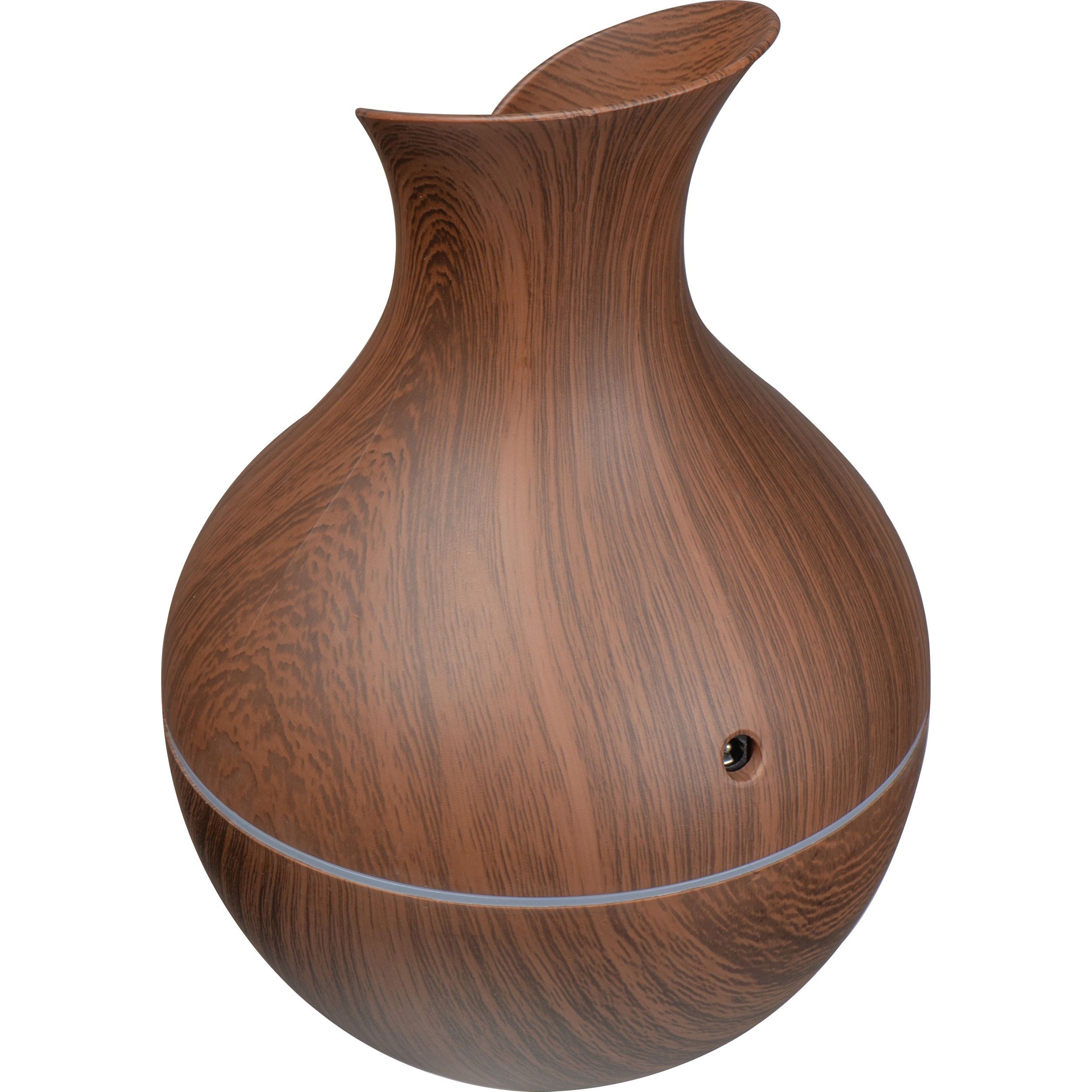 Luftbefeuchter Luftbefeuchter / 130 ml / in dunkler Holzoptik / inklusive USB-Ladekab