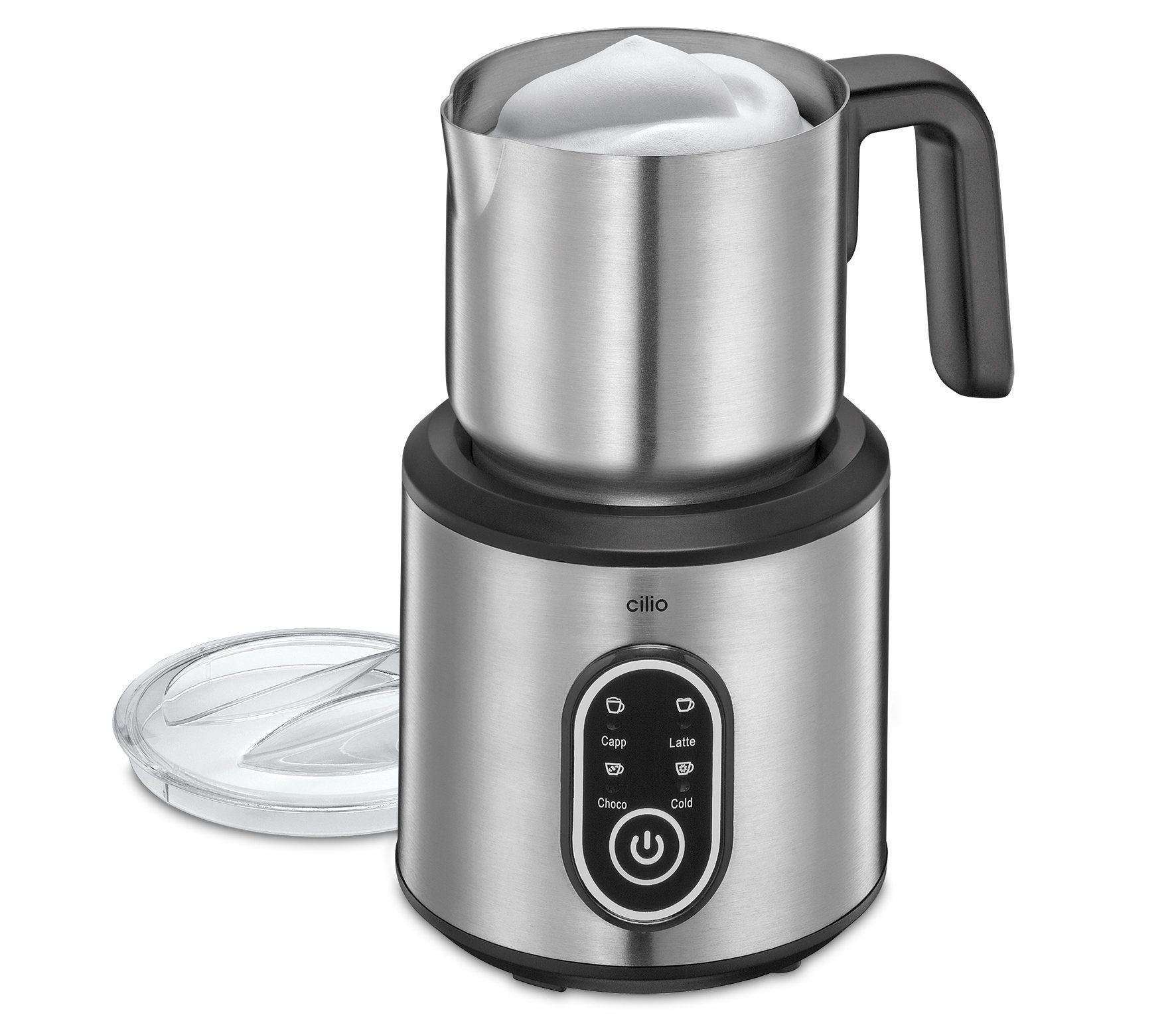 Milchaufschäumer Milchaufschäumer Milchschäumer Induktion Edelstahl cilio PERFETTO