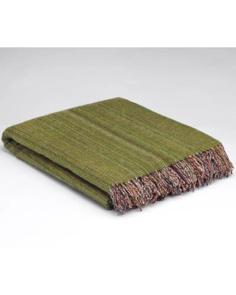 McNutt of Donegal Meadow Green Tweed Throw