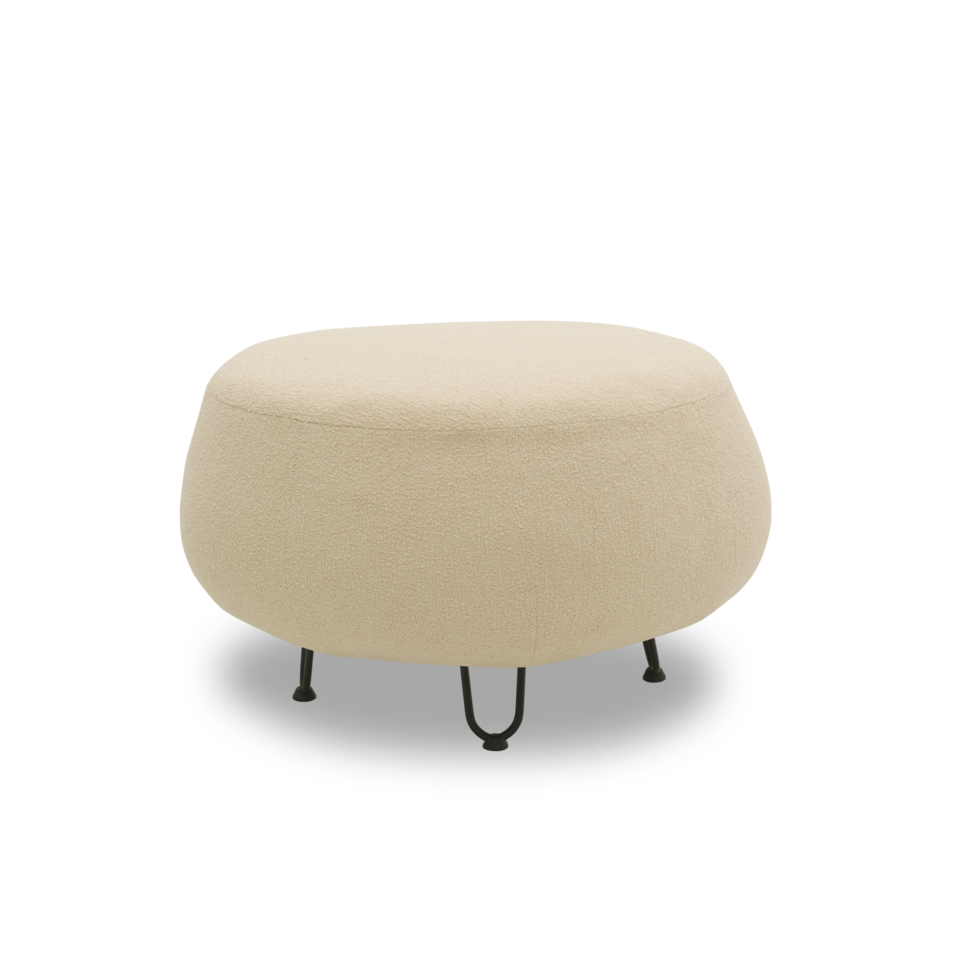 Outdoor Sofa 300 011 Hocker, Gartensofa, Gartenmöbel, Outdoor Möbel, beige, 78 x 78 x 46cm