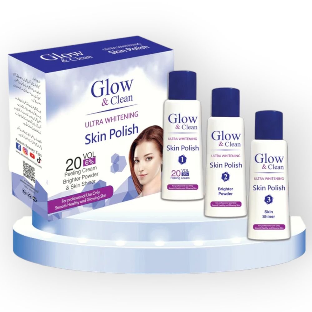 Glow & Clean Ultra Whitening Skin Polish Kit✨️