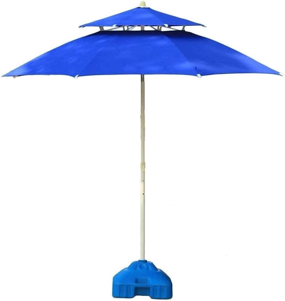 Sonnenschirm Sonnenschirm Gartenschirme 7,5 'Double Top Outdoor Patio Sonnenschirm, perfekt für Outdoor Yard, Beach Commercial Event Market, g, Pool Side good