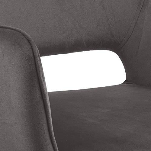 AC Design Furniture Rebecca Sedia da Pranzo,Grigio, Metallo, L: 59.5 x W: 56 x H: 79 cm, 2 Pezzi : Amazon.it: Casa e cucina