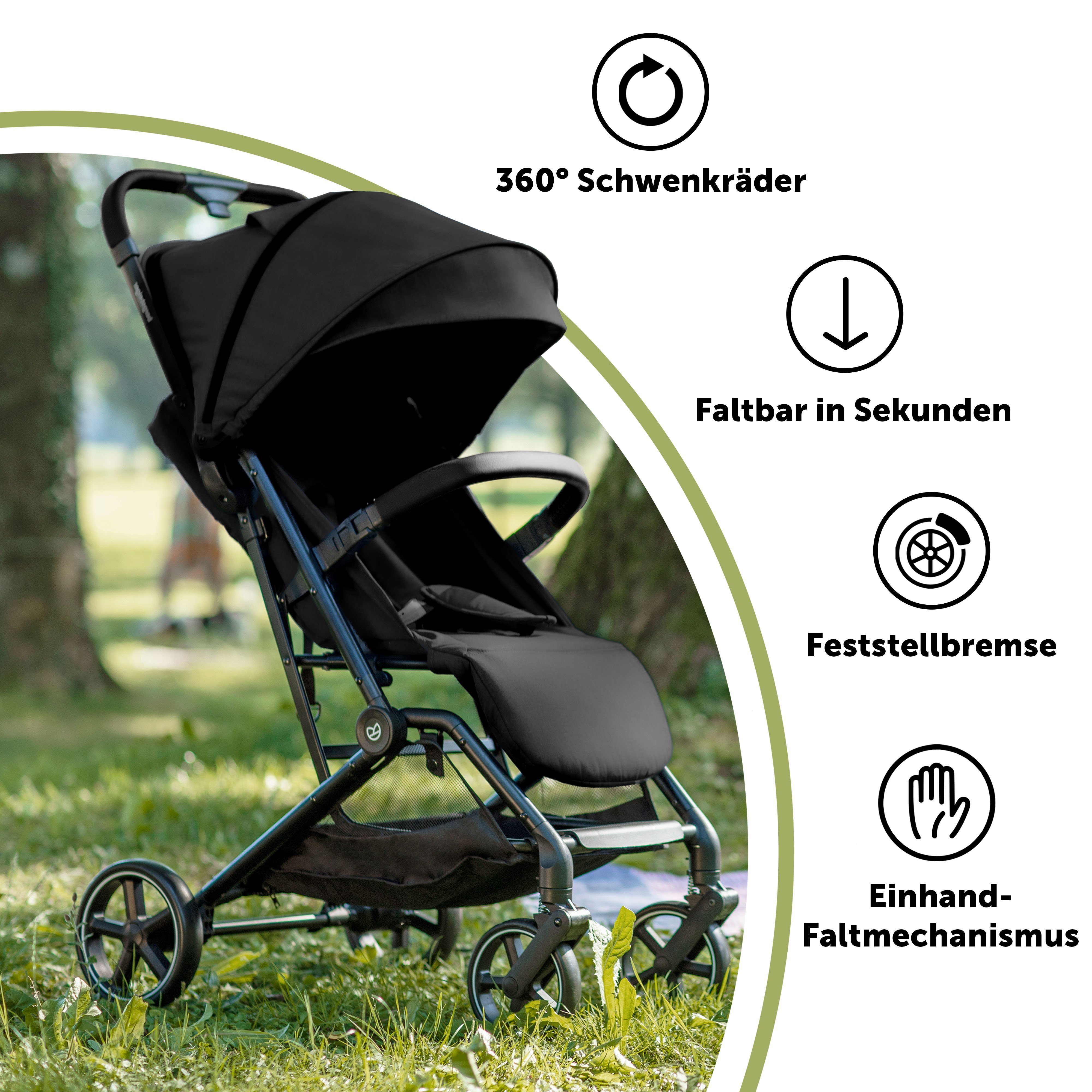 Kinder-Buggy Reisebuggy Manhattan mit Liegefunktion, leicht und kompakt