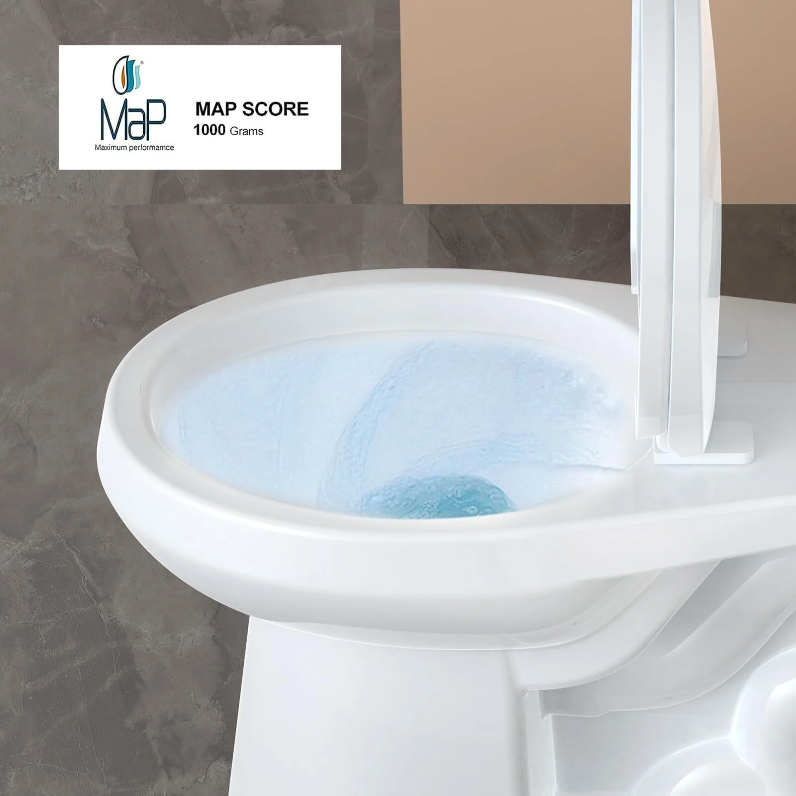 Two-Piece Elongated 1.28 GPF Siphonic Flush Toilet with Soft Close Seat, Universal Height ADA Cotton White (Toilet Seat Included)