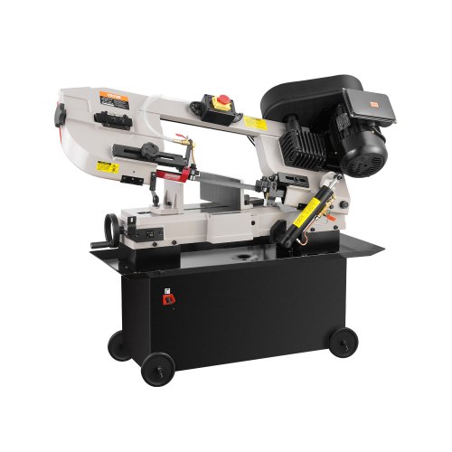 VEVOR Horizontale Metall-Bandsäge, 1,1 KW, 7 x 12 Zoll Schnittkapazität, 4 Geschwindigkeiten, Bandsäge mit variabler Geschwindigkeit, 220 V, horizontales und vertikales Schneiden für verschiedene Metallmaterialien, Holz und Kunststoff