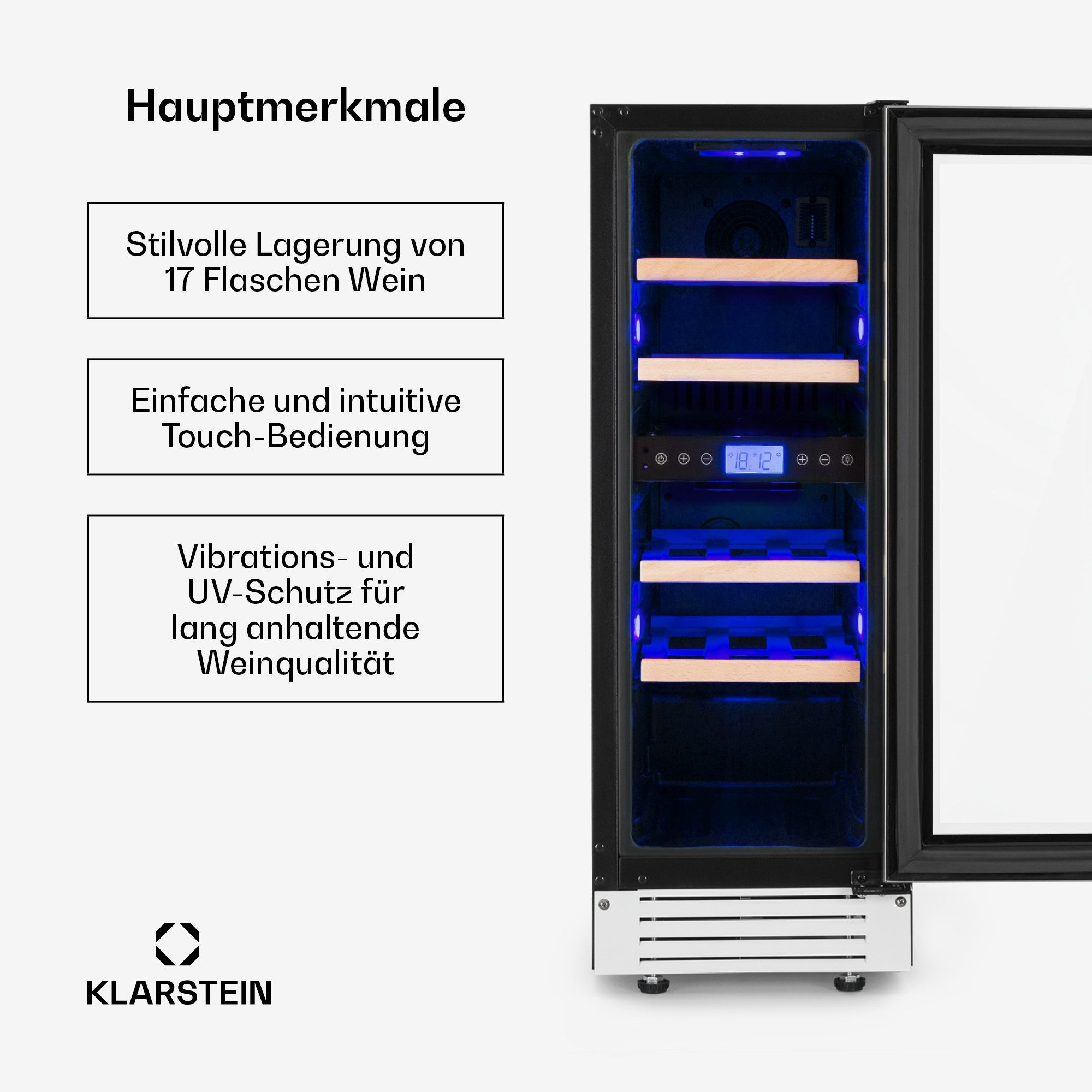Weinkühlschrank Vinovilla 17 Built-in Duo Quartz Edition