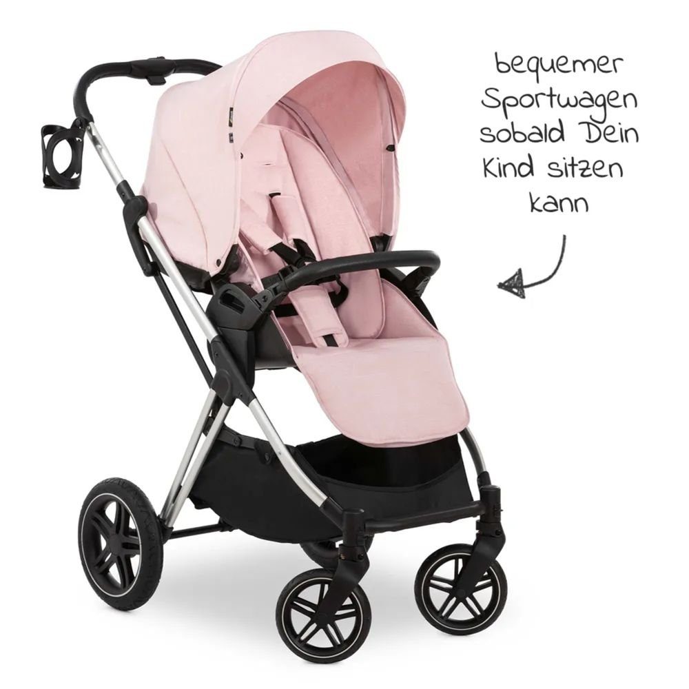Kombi-Kinderwagen Vision X Duoset Silver - Melange Rose