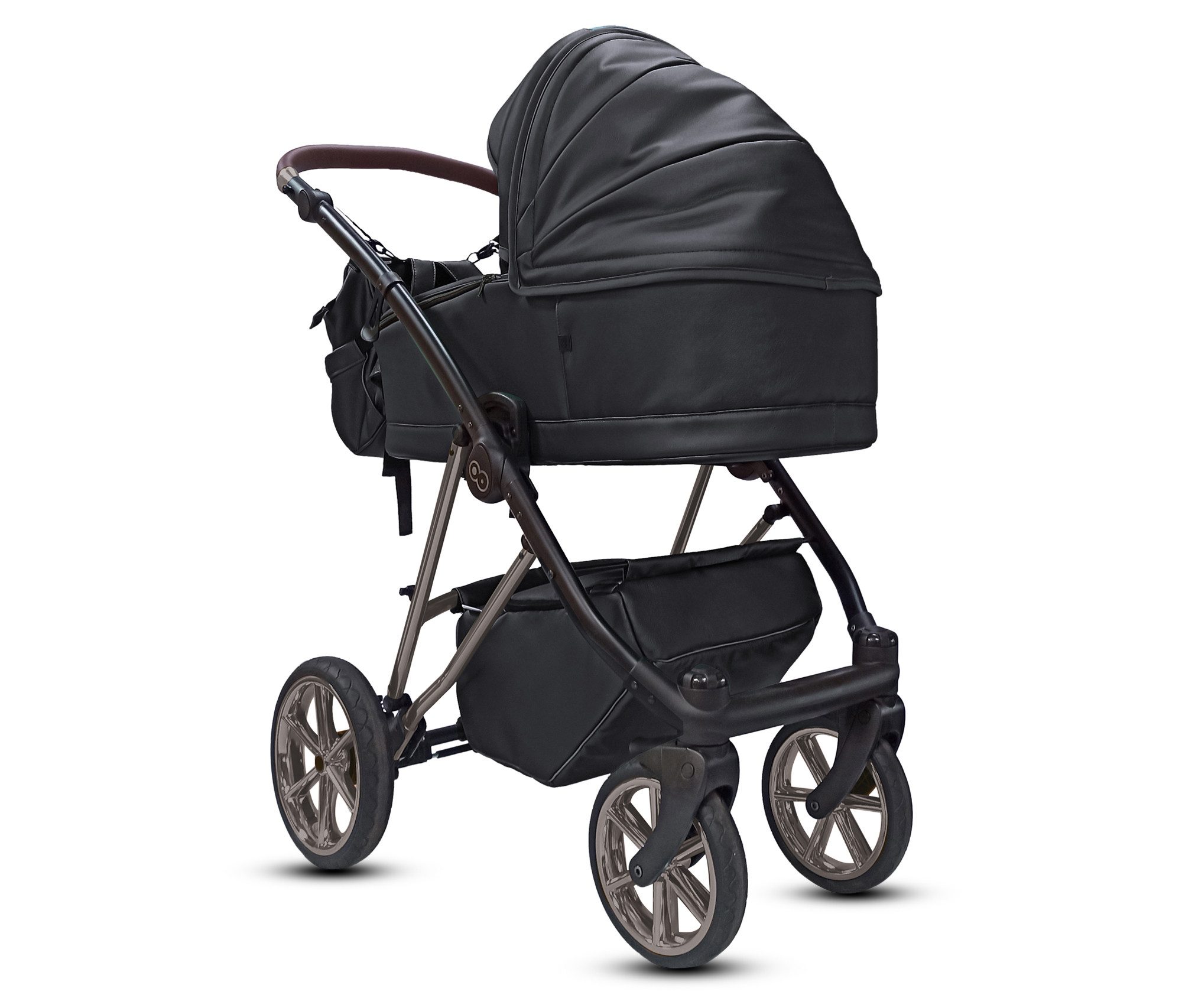 Kombi-Kinderwagen 4 in 1 Musse Royal, Baby Buggy Babywanne Autositz Isofix Basis
