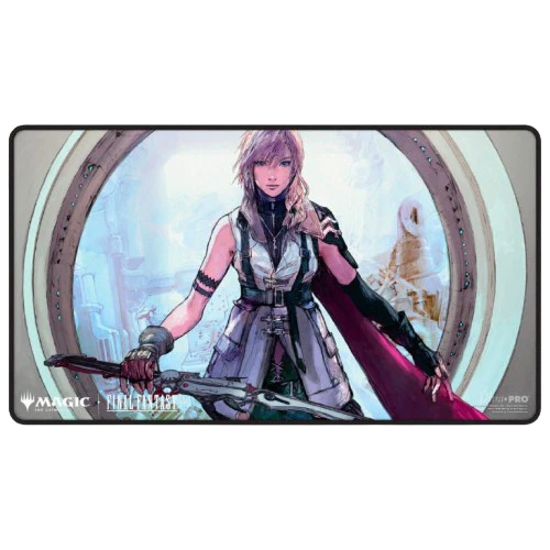 Ultra Pro: Magic the Gathering - FINAL FANTASY Black Stitched Playmat Premium - Lightning