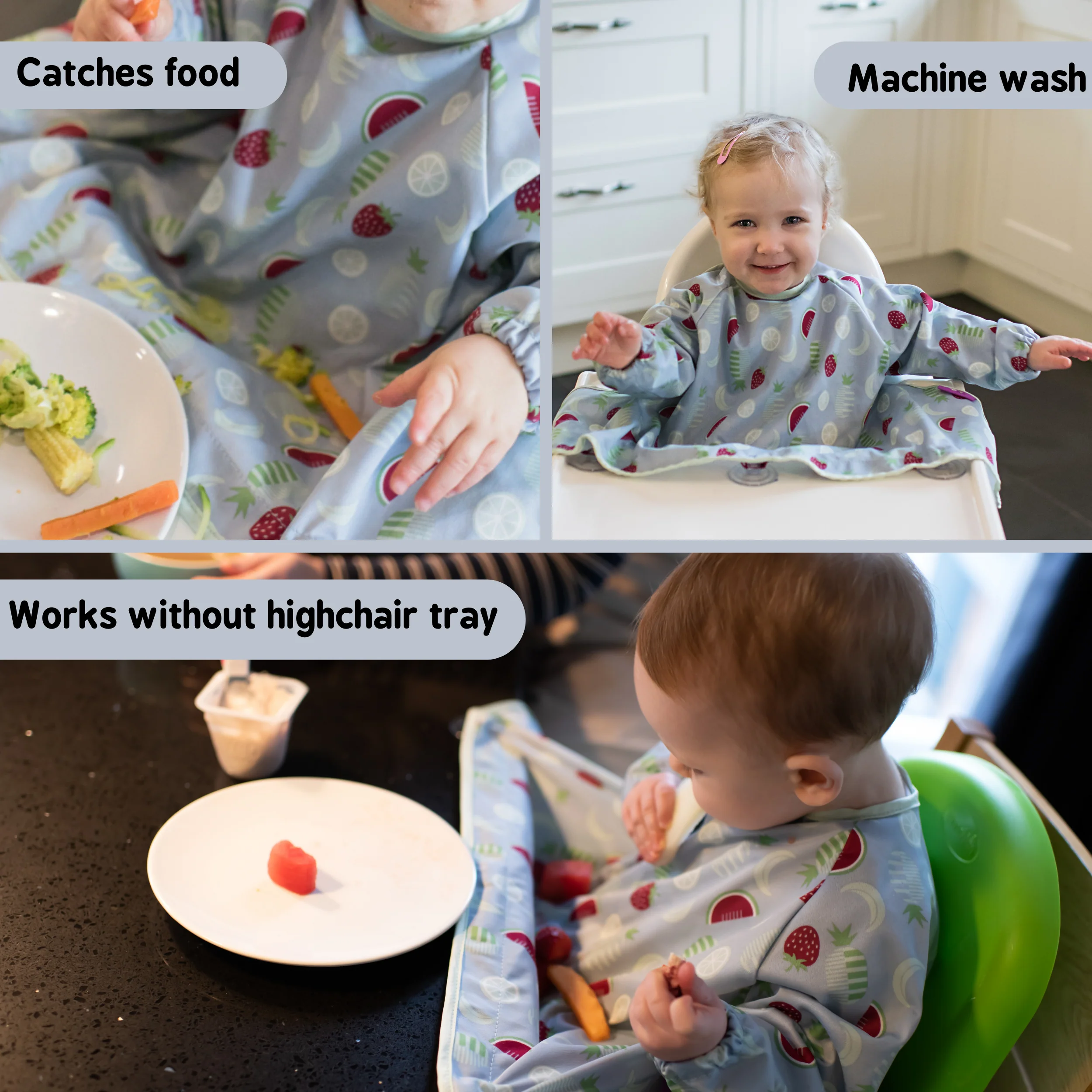 Cover & Catch Bib - Fun Fruits