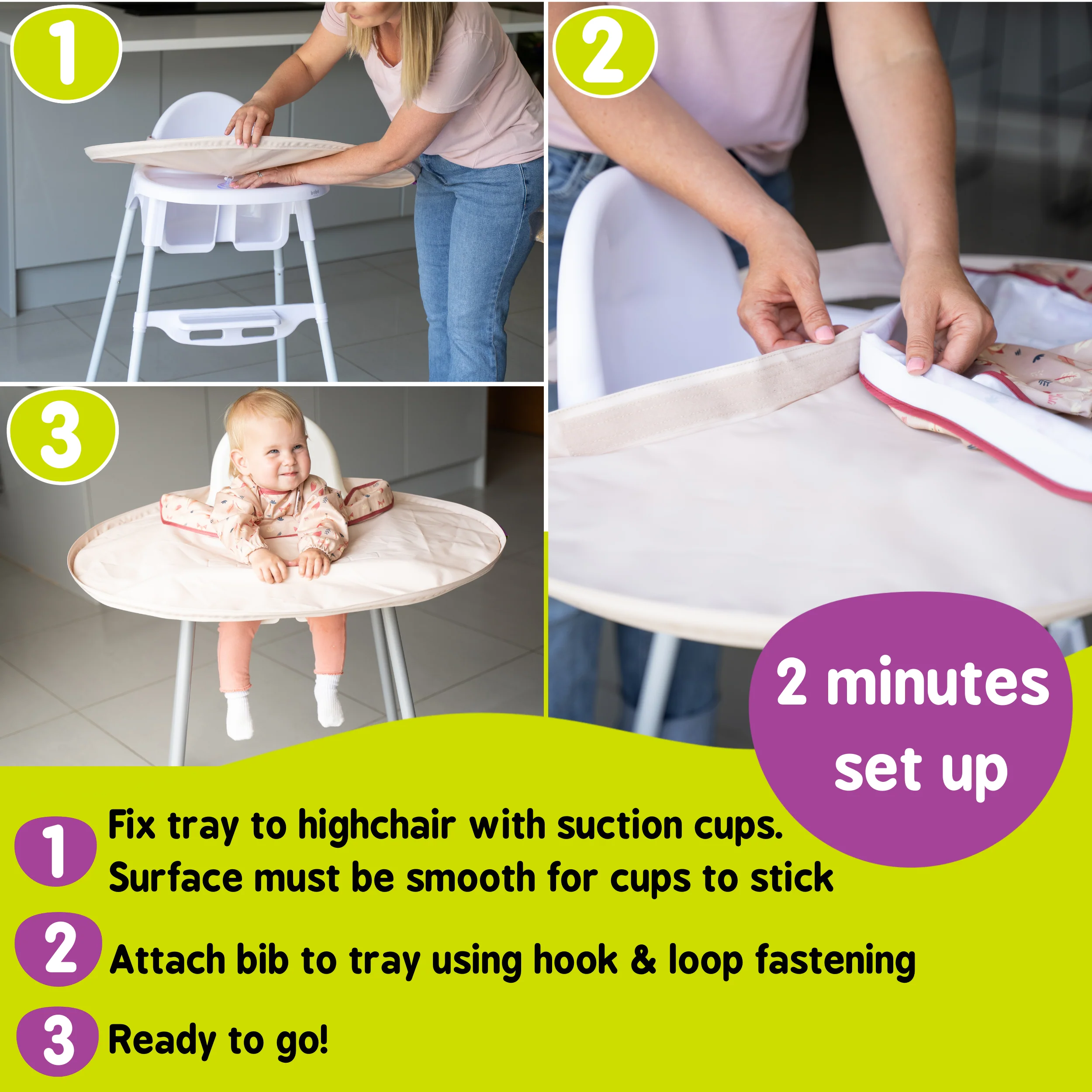 Bib & Tray Kit Fox Bundle