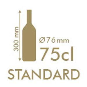 l'etichetta per la bottiglia standard