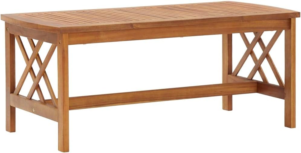 vidaXL Acacia Wood Solid Garden Living Room 4 Pieces with Cushions Outdoor Furniture Patio Furniture Garden Furniture