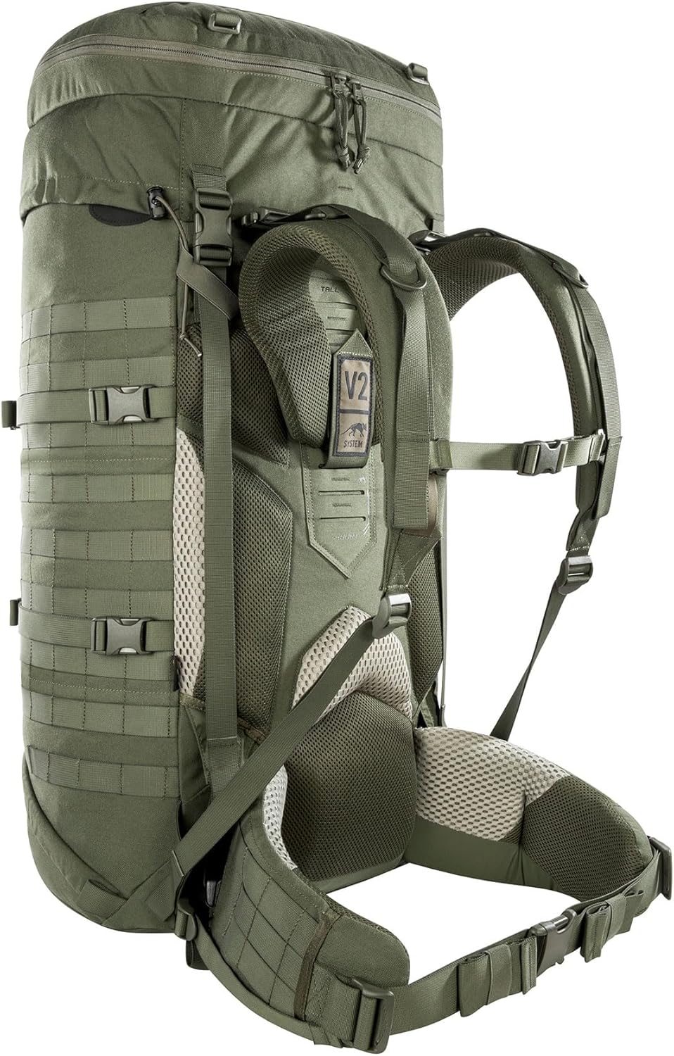 Tasmanian Tiger TT Base Pack 75 Modularer, erweiterbarer Einsatz-Rucksack 75L bis 90L Volumen, Ergonomischer Trekking-Rucksack mit Molle-System
