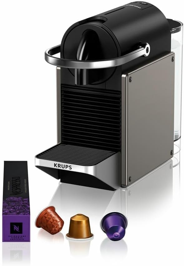 Nespresso Macchina da caffè Krups Pixie Titanio YY5290FD