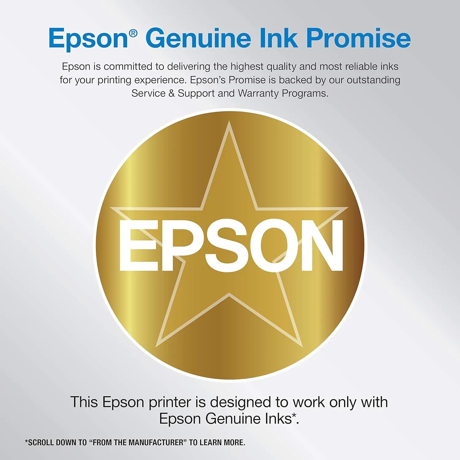 Epson EcoTank ET-4800 Wireless All-in-One Inkjet Printer, White Cartridge-Free, Scanner, Copier, Fax, ADF, Ethernet, Home Office