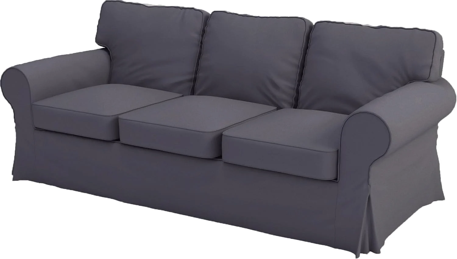 Custom Slipcover Replacement Sofa, Dunkelgrau, The Cotton Ektorp 3 Sitz- -Abdeckung Ersatz ist nach Maß, Ektorp Ersatz