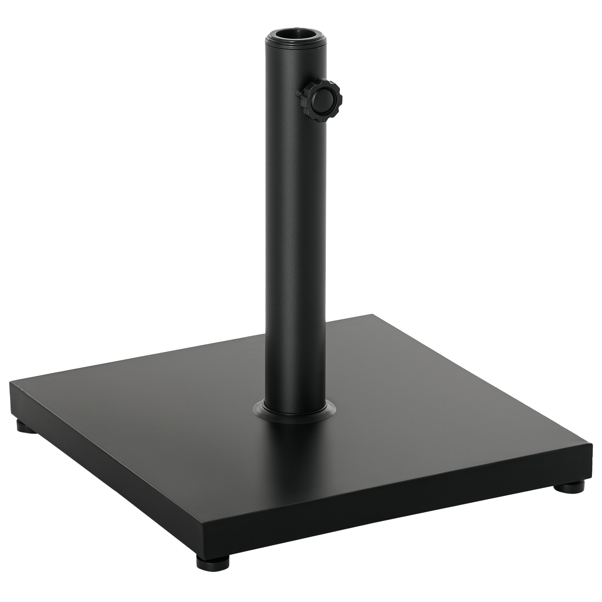 Outsunny Sonnenschirmständer 13 kg Schirmständer, Quadratisch Schirmhalter, Schirmgewicht, Ständer für Sonnenschirm 35/38/48mm Rohrdurchmesser, für Balkon, Terasse, Garten, Schwarz