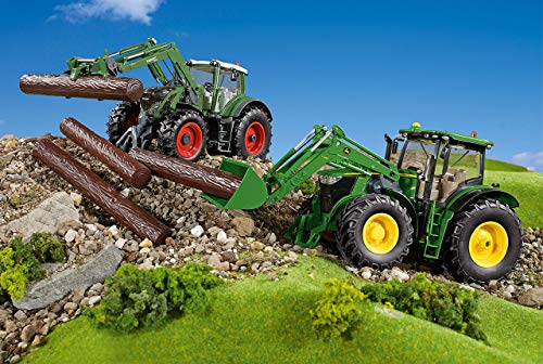 siku 6793, Trattore Fendt 933 Vario con caricatore frontale, Verde, Metallo e Plastica, 1:32, Telecomandato, Guida tramite app con Bluetooth, Senza telecomando : SIKU: Giochi e giocattoli