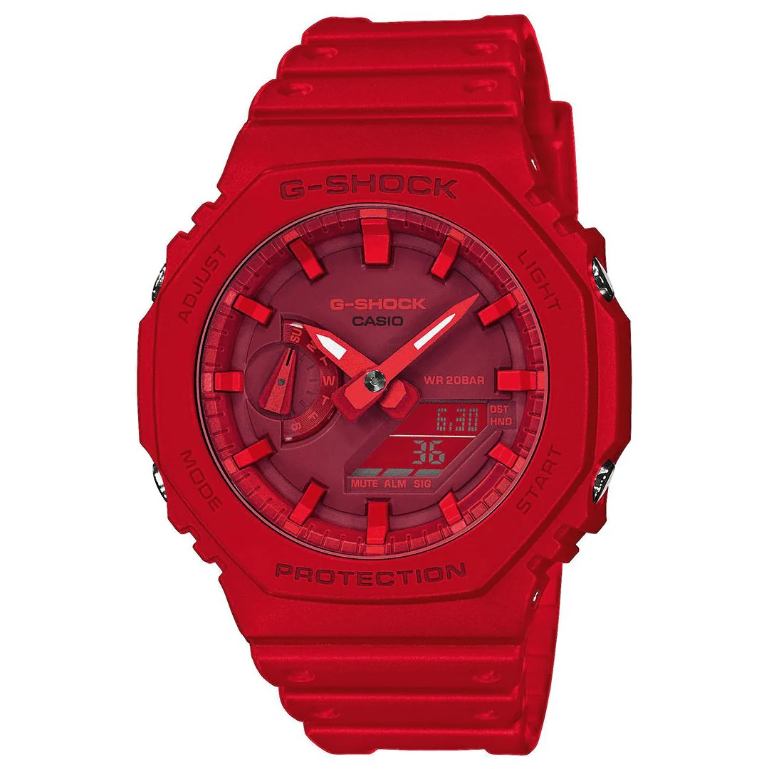 Orologio G-Shock GA-2100-4AER rosso in carbonio