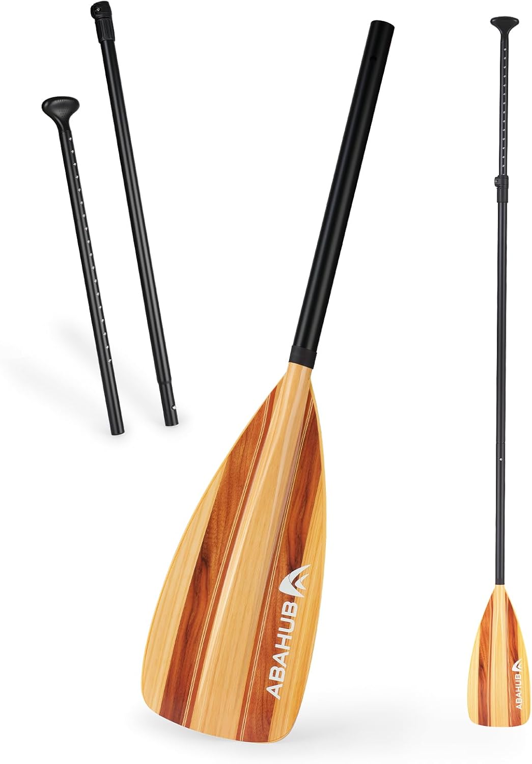 Abahub Pagaia SUP Alluminio Remi SUP Paddle Stand Up Paddle Telescopico 173-213 cm per Tavola da Surf Canoa SUP, Lama in Nylon di Plastica in Nero/Blu/Verde/Rosso/Arancione/Giallo