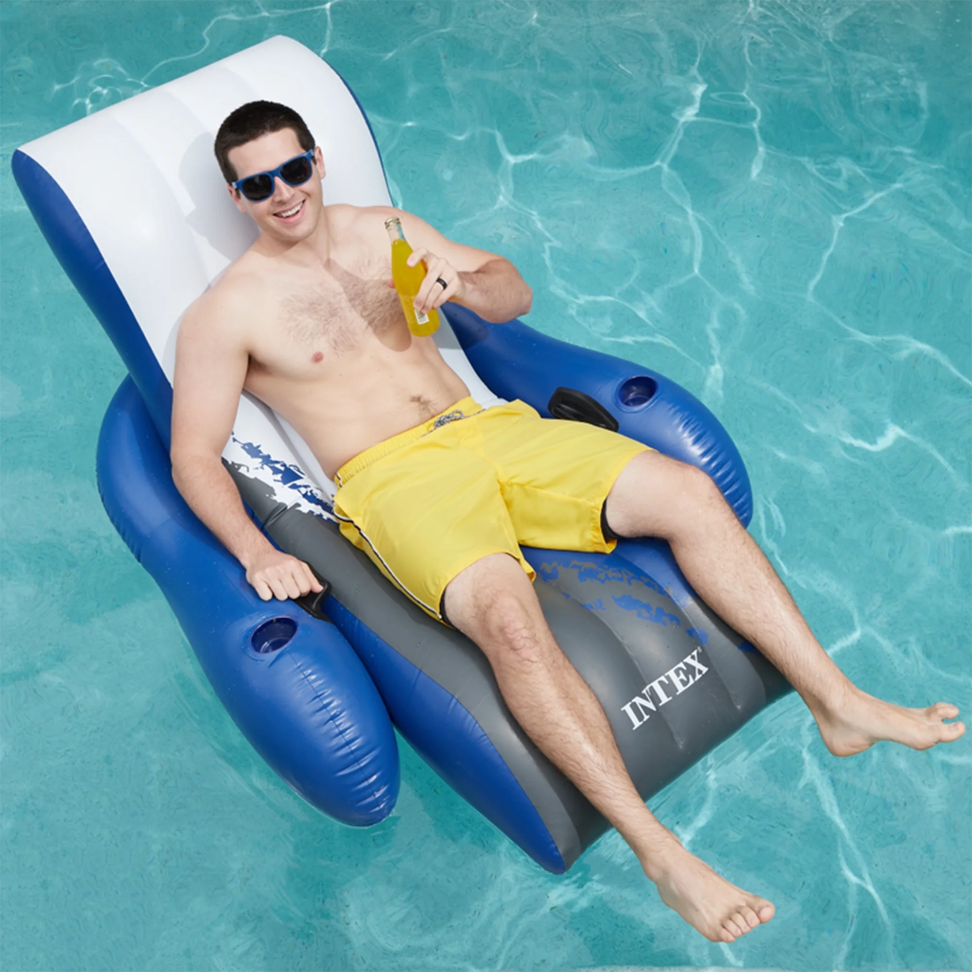 INTEX 24ft x 12ft x 52in Ultra XTR Above Ground Pool, Floats (2 Pack), & Inflatable Cooler