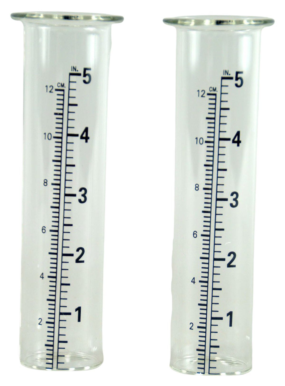 Regenmesser 2er Set Ersatzglas Regenmesser Glas 15 cm
