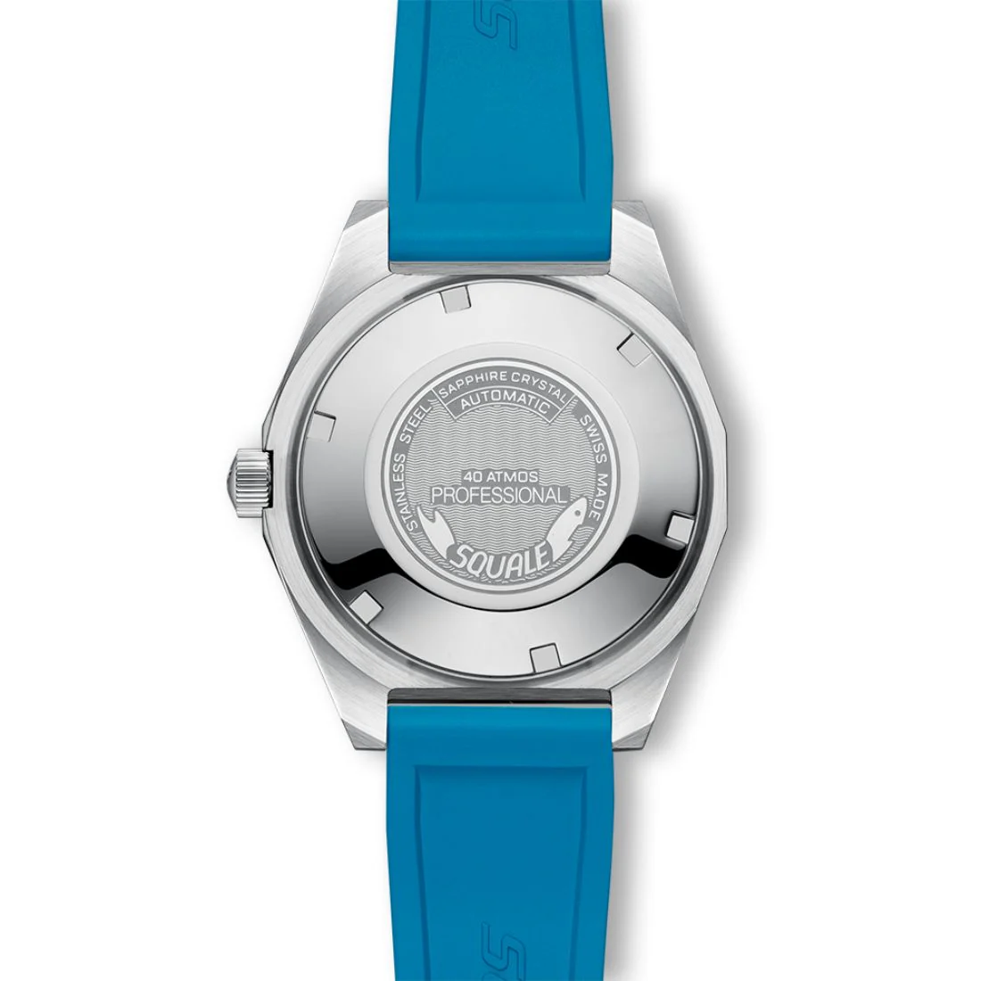 Orologio Squale Matic S azzurro bracciale gomma sub 600mt MATICLBWLB.MRLB