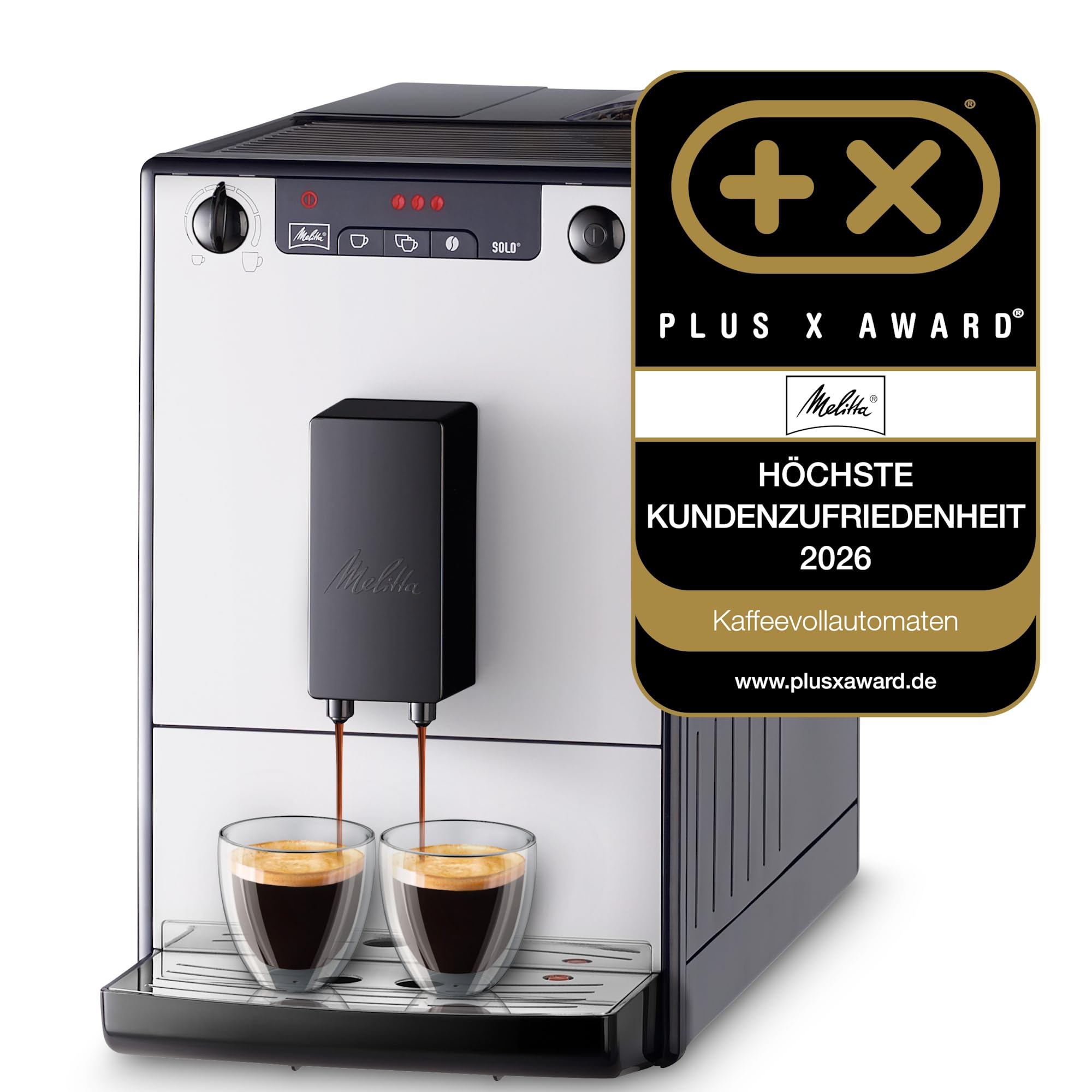 Kaffeevollautomat Solo Pure Silver E950-666 1,2 l 1400 W 3 Intensitätseinstellungen 125 g Bohnenbehälter 5 Mahlgrade integrierte Kaffeemühle