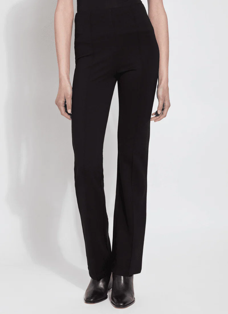 Long Baby Bootcut Jeans in Black by Lysse