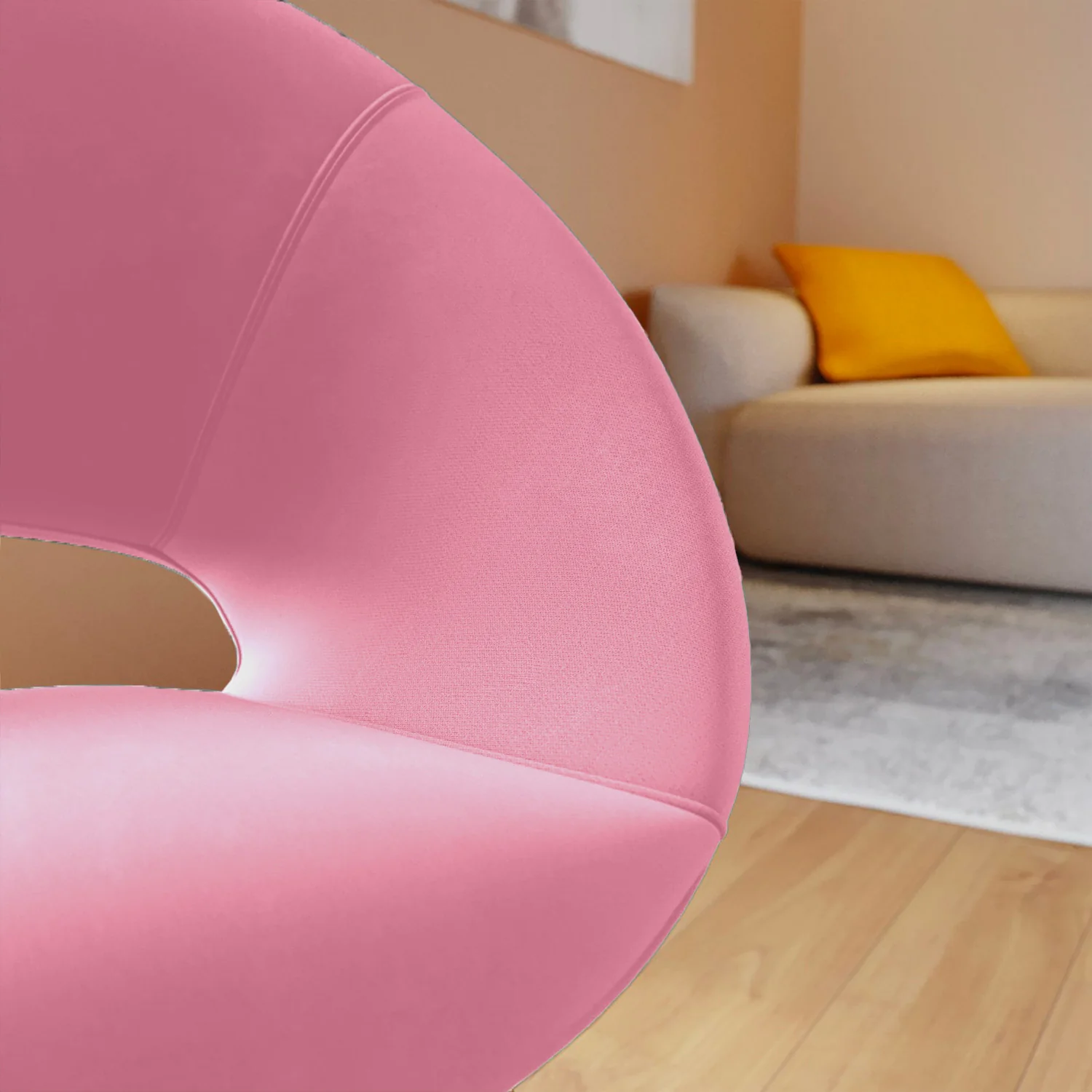 Poltroncina London Rosa Velvet